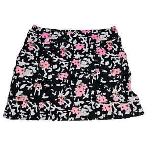Tzu Tzu Samba Skort L Golf Skirt Tennis Pleated Shorts Mini Hibiscus Hawaiian